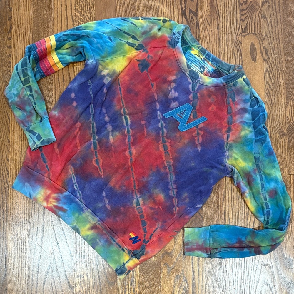 Aviator Nation Colorful Tie-Dye Sweatshirt